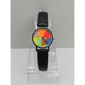 The Metropolitan Museum of Art MMA Color Wheel Rainbow Quartz Watch New Battery